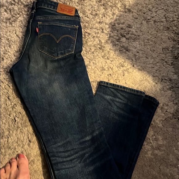Levi's 712  like new Dark Blue Skinny Jeans - Picture 3 of 4